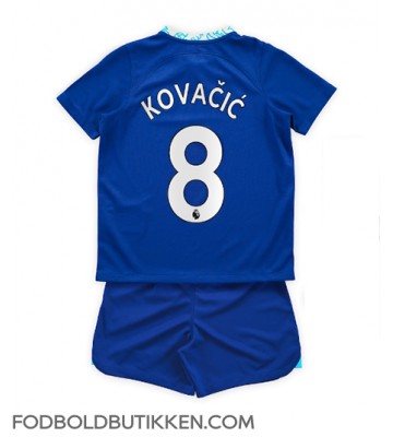 Chelsea Mateo Kovacic #8 Hjemmebanetrøje Børn 2022-23 Kortærmet (+ Korte bukser)